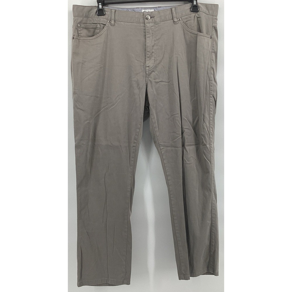 Peter Millar Performance Pants Mens 40 Stone Gray 5-Pocket Golf Trousers